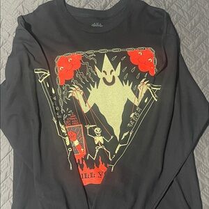 Gildan Black Long Sleeve Tee with Graphic Design